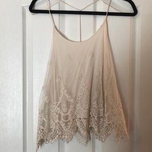 White flowy boho shirt